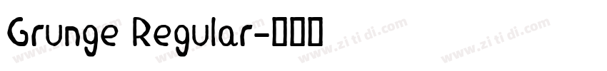 Grunge Regular字体转换